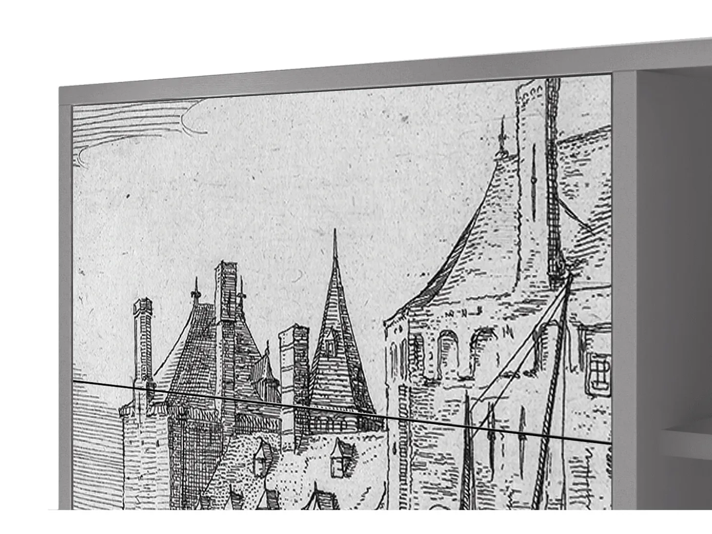Aparador - 125x98x48 cm - BS2 - Castle by Breugel, Gris