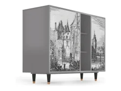 Aparador - 125x98x48 cm - BS2 - Castle by Breugel, Gris
