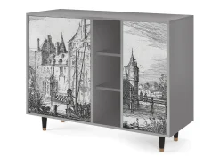 Aparador - 125x98x48 cm - BS2 - Castle by Breugel, Gris