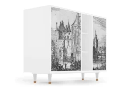 Aparador - 125x98x48 cm - BS2 - Castle by Breugel, Blanco
