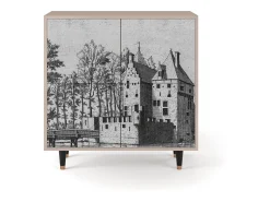 Aparador - 94x96x48 cm - BS3 - Castle with Bridge, Latte