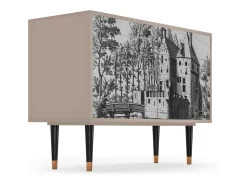 Aparador - 115x85x48 cm - BS4 - Castle with Bridge, Latte