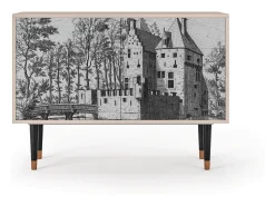 Aparador - 115x85x48 cm - BS4 - Castle with Bridge, Latte