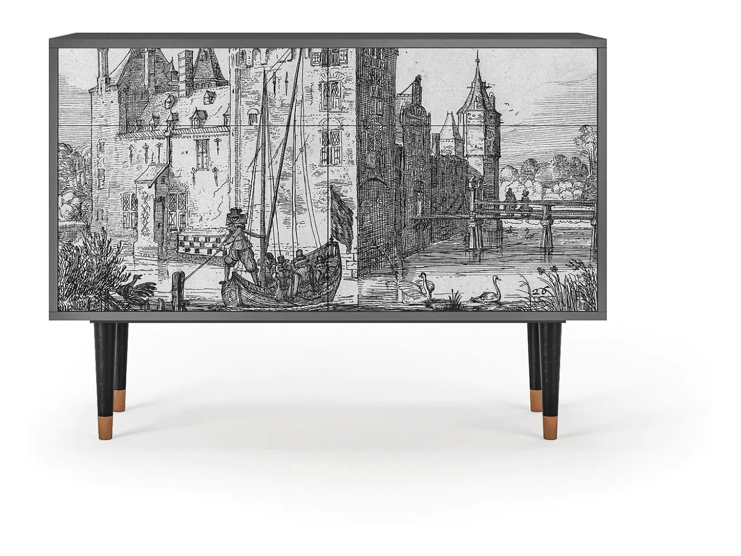 Aparador - 115x85x48 cm - BS4 - Castle by Breugel, Antracita