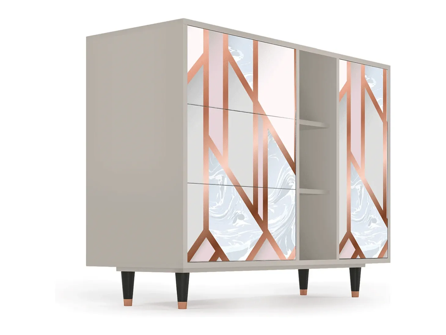 Aparador - 125x98x48 cm - BS2 - Champagne Story, Arena