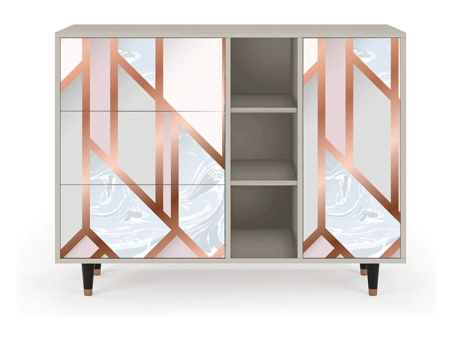 Aparador - 125x98x48 cm - BS2 - Champagne Story, Arena