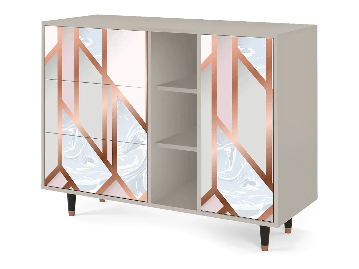 Aparador - 125x98x48 cm - BS2 - Champagne Story, Arena