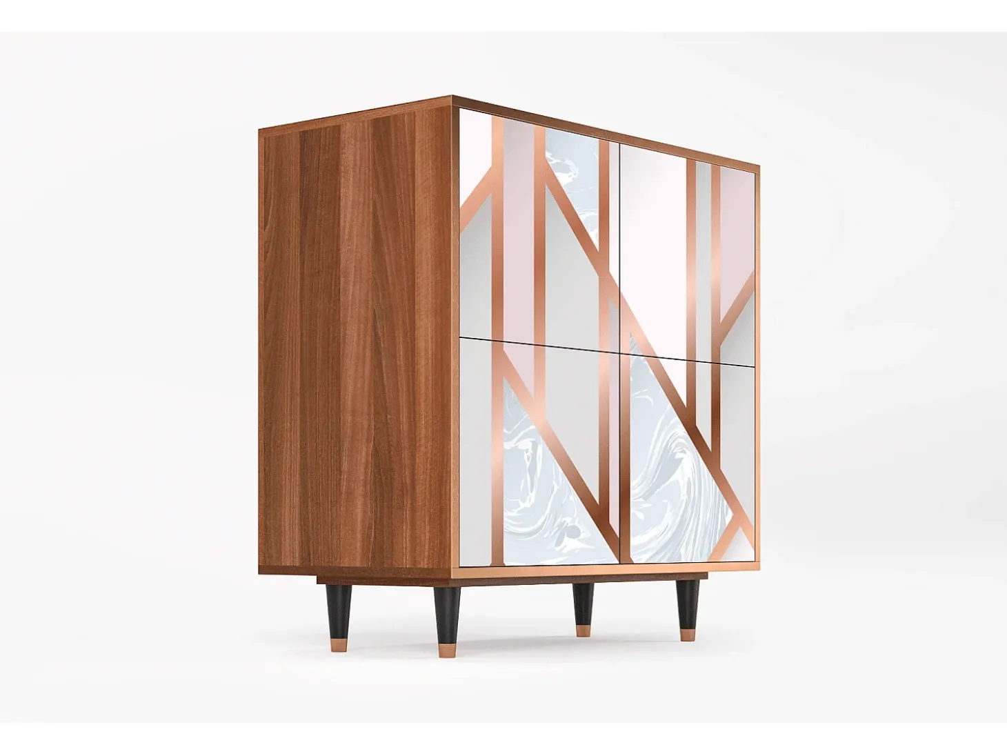 Aparador - 94x96x48 cm - BS3 - Champagne Story, Nogal