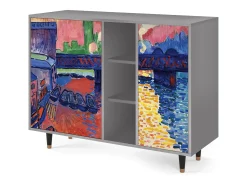 Aparador - 125x98x48 cm - BS2 - Charing Cross Bridge, Gris