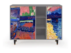 Aparador - 125x98x48 cm - BS2 - Charing Cross Bridge, Gris