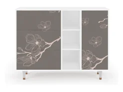 Aparador - 125x98x48 cm - BS2 - Cherry Blossom, Blanco