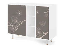 Aparador - 125x98x48 cm - BS2 - Cherry Blossom, Blanco