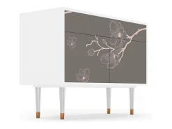 Aparador - 115x85x48 cm - BS4 - Cherry Blossom, Blanco