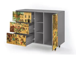 Aparador - 125x98x48 cm - BS2 - Children Games, Gris