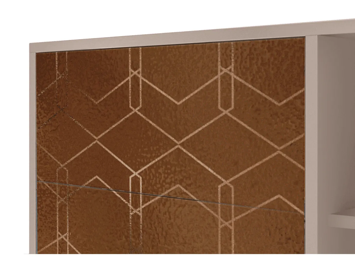 Aparador - 125x98x48 cm - BS2 - Chocolate Bar, Latte