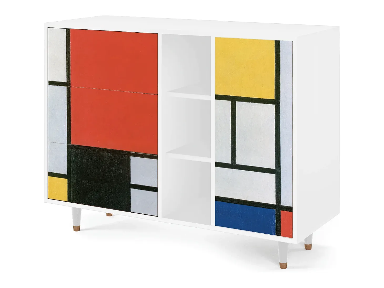 Aparador - 125x98x48 cm - BS2 - Composition, Blanco