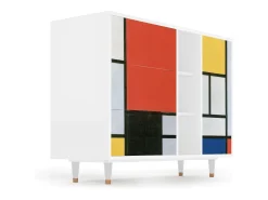 Aparador - 125x98x48 cm - BS2 - Composition, Blanco