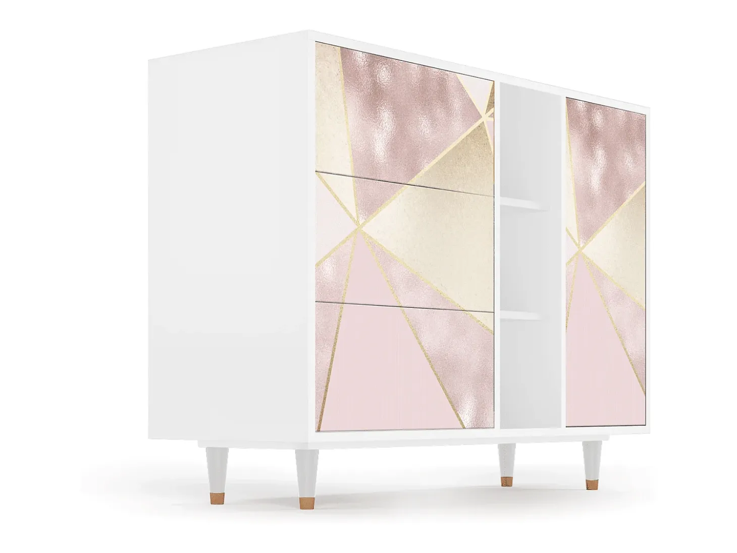 Aparador - 125x98x48 cm - BS2 - Cosmopolitan Diva, Blanco