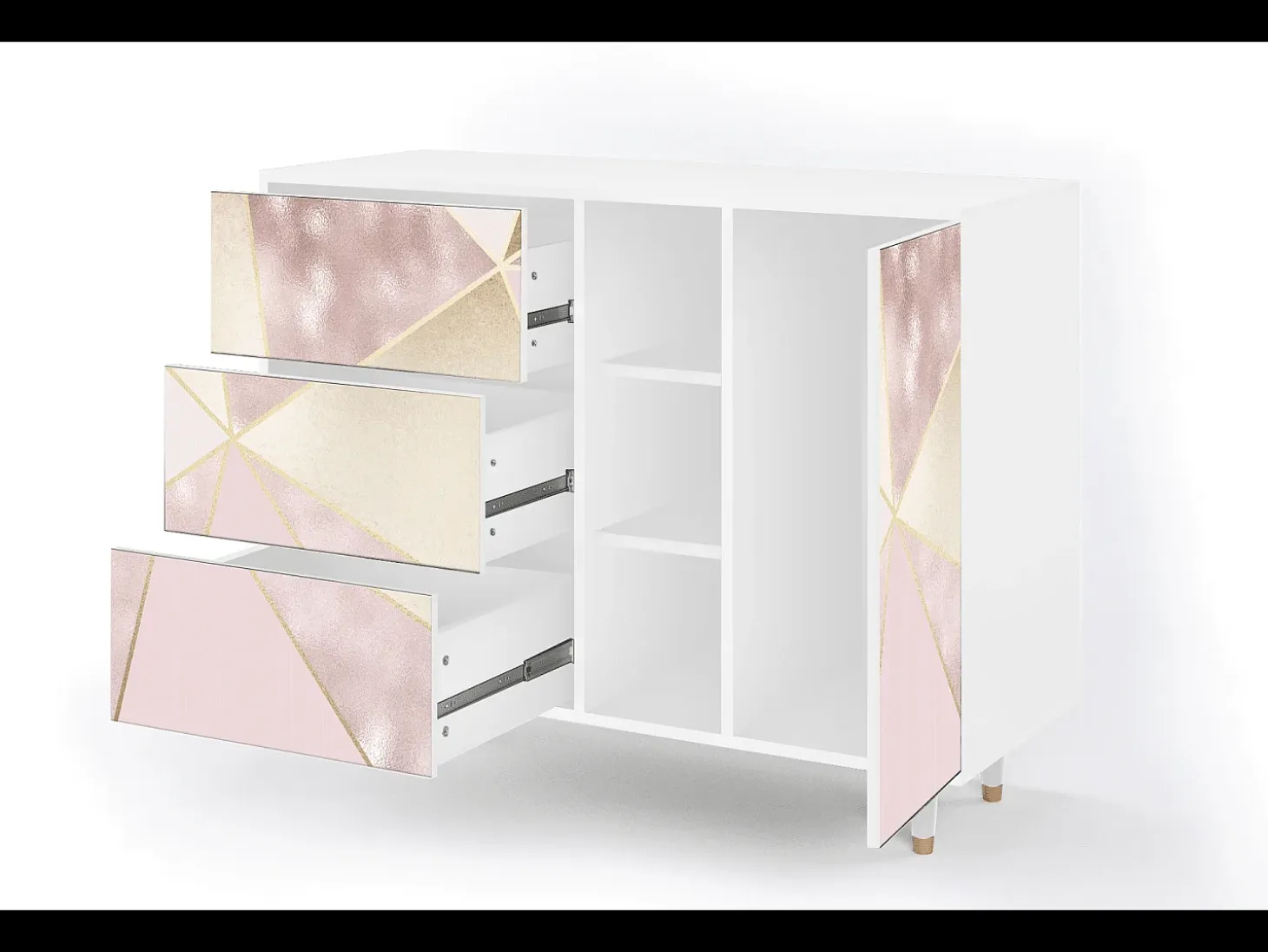 Aparador - 125x98x48 cm - BS2 - Cosmopolitan Diva, Blanco