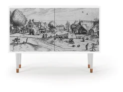 Aparador - 115x85x48 cm - BS4 - Country Village, Blanco