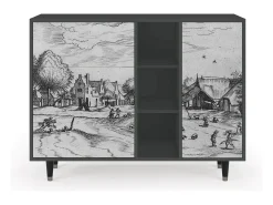 Aparador - 125x98x48 cm - BS2 - Country Village, Antracita