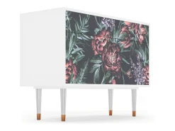 Aparador - 115x85x48 cm - BS4 - Dark Peonies, Blanco