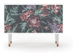 Aparador - 115x85x48 cm - BS4 - Dark Peonies, Blanco