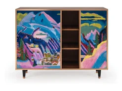 Aparador - 125x98x48 cm - BS2 - Davos Winter, Nogal
