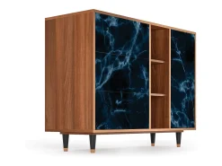 Aparador - 125x98x48 cm - BS2 - Deep Ocean, Nogal