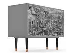 Aparador - 115x85x48 cm - BS4 - Departure, Gris