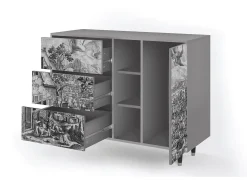 Aparador - 125x98x48 cm - BS2 - Departure, Gris