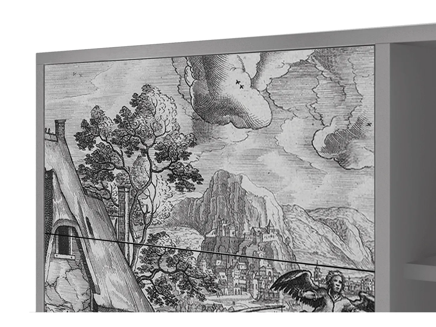 Aparador - 125x98x48 cm - BS2 - Departure, Gris