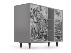 Aparador - 125x98x48 cm - BS2 - Departure, Gris