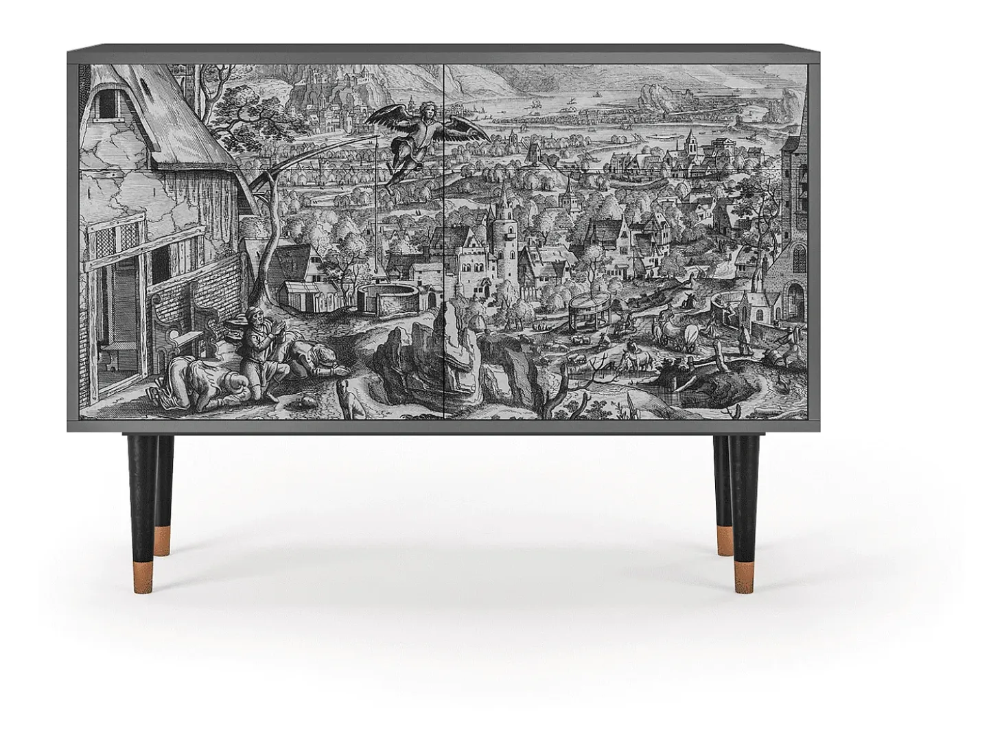 Aparador - 115x85x48 cm - BS4 - Departure, Antracita