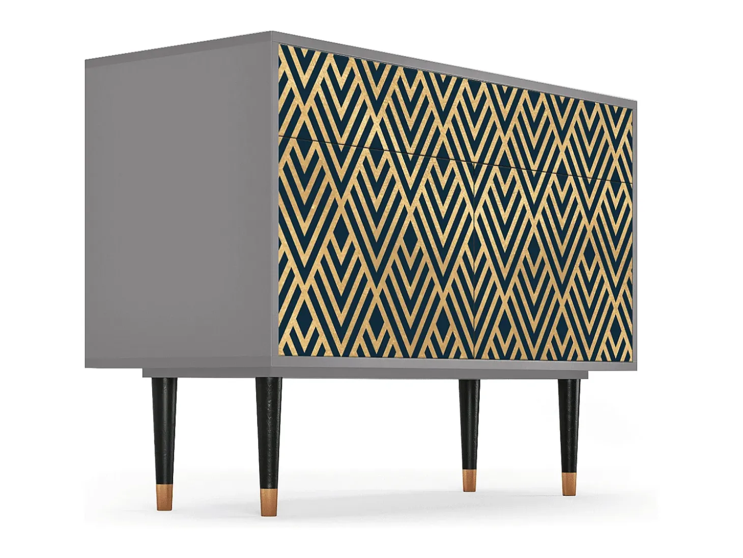 Aparador - 115x85x48 cm - BS4 - Egypt Triangles, Gris