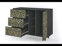 Aparador - 125x98x48 cm - BS2 - Egypt Triangles, Antracita