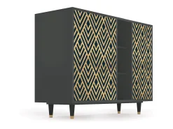 Aparador - 125x98x48 cm - BS2 - Egypt Triangles, Antracita