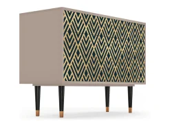 Aparador - 115x85x48 cm - BS4 - Egypt Triangles, Latte