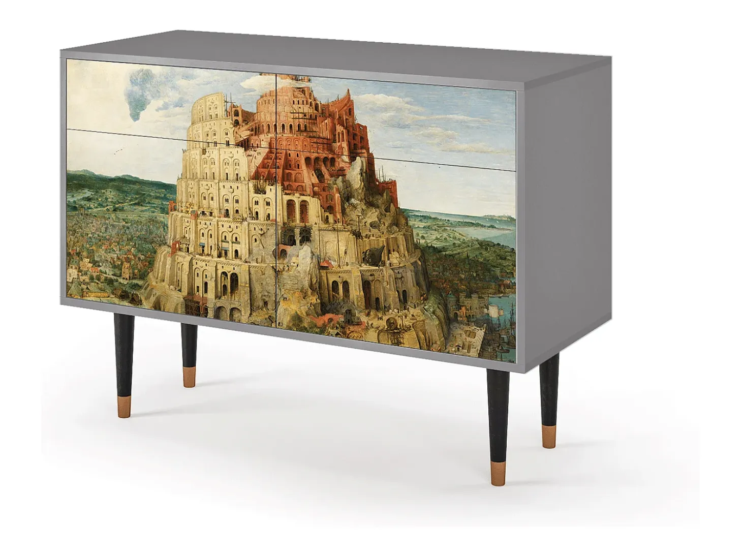 Aparador - 115x85x48 cm - BS4 - Elder The Tower, Gris