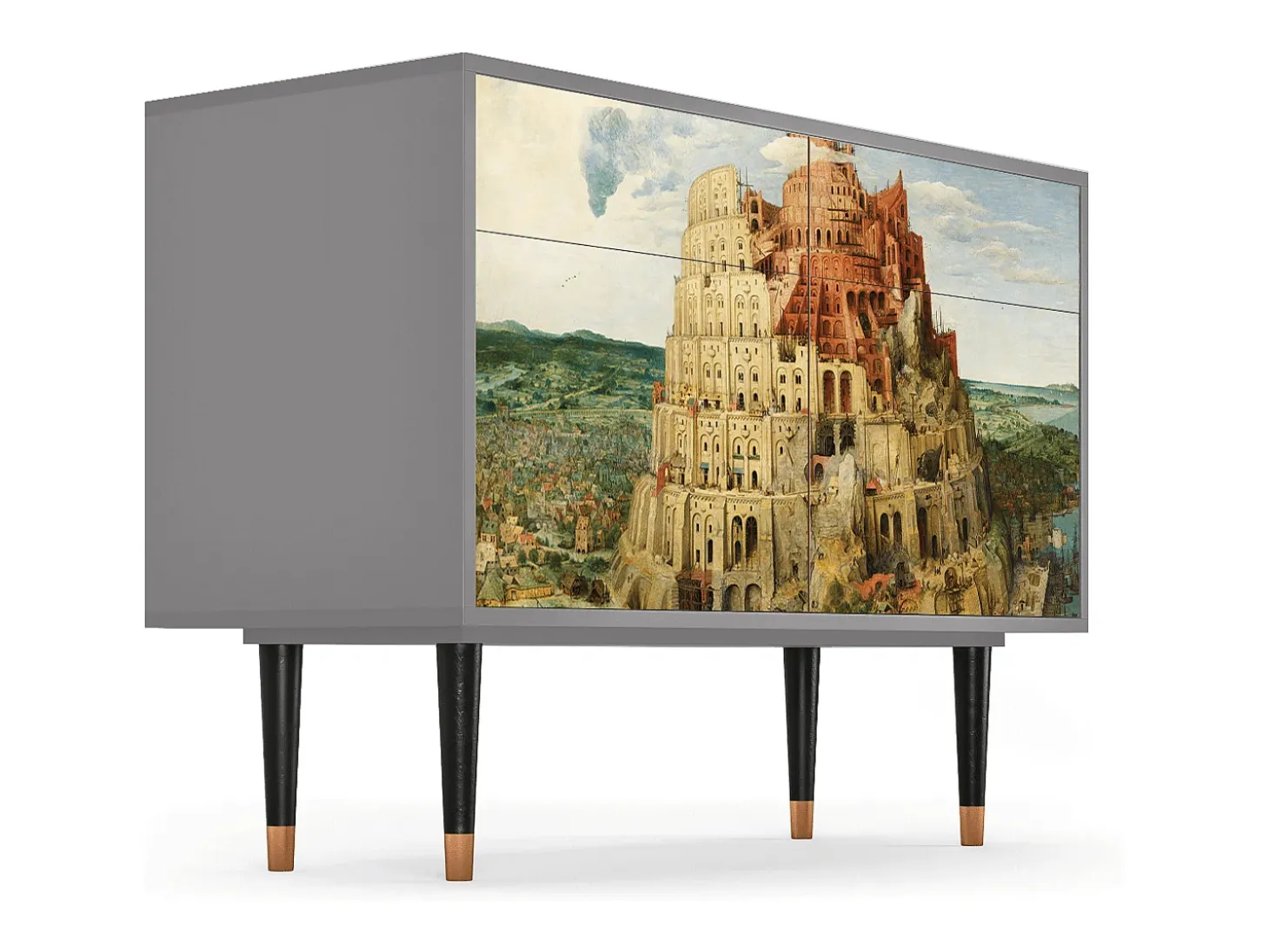 Aparador - 115x85x48 cm - BS4 - Elder The Tower, Gris