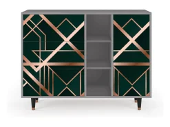 Aparador - 125x98x48 cm - BS2 - Emerald Gatsby, Gris