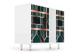 Aparador - 125x98x48 cm - BS2 - Emerald Metro, Blanco
