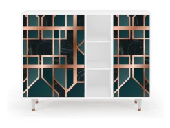 Aparador - 125x98x48 cm - BS2 - Emerald Metro, Blanco