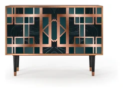 Aparador - 115x85x48 cm - BS4 - Emerald Metro, Nogal