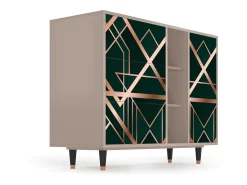 Aparador - 125x98x48 cm - BS2 - Emerald Gatsby, Latte