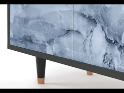 Aparador - 94x96x48 cm - BS3 - Feather Ice, Antracita