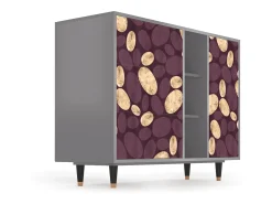 Aparador - 125x98x48 cm - BS2 - Fine Wine, Gris