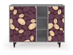 Aparador - 125x98x48 cm - BS2 - Fine Wine, Gris