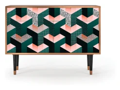 Aparador - 115x85x48 cm - BS4 - Geometric Madness, Nogal