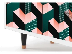 Aparador - 94x96x48 cm - BS3 - Geometric Madness, Blanco